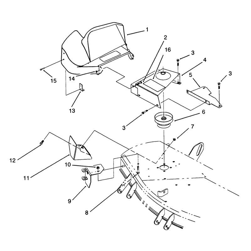 Shield Assembly 42in Cutting Unit