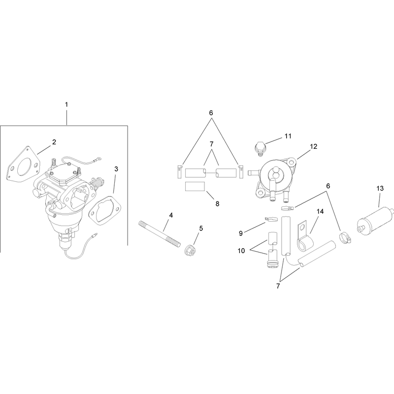 Fuel System Assembly Kohler SV720-0011