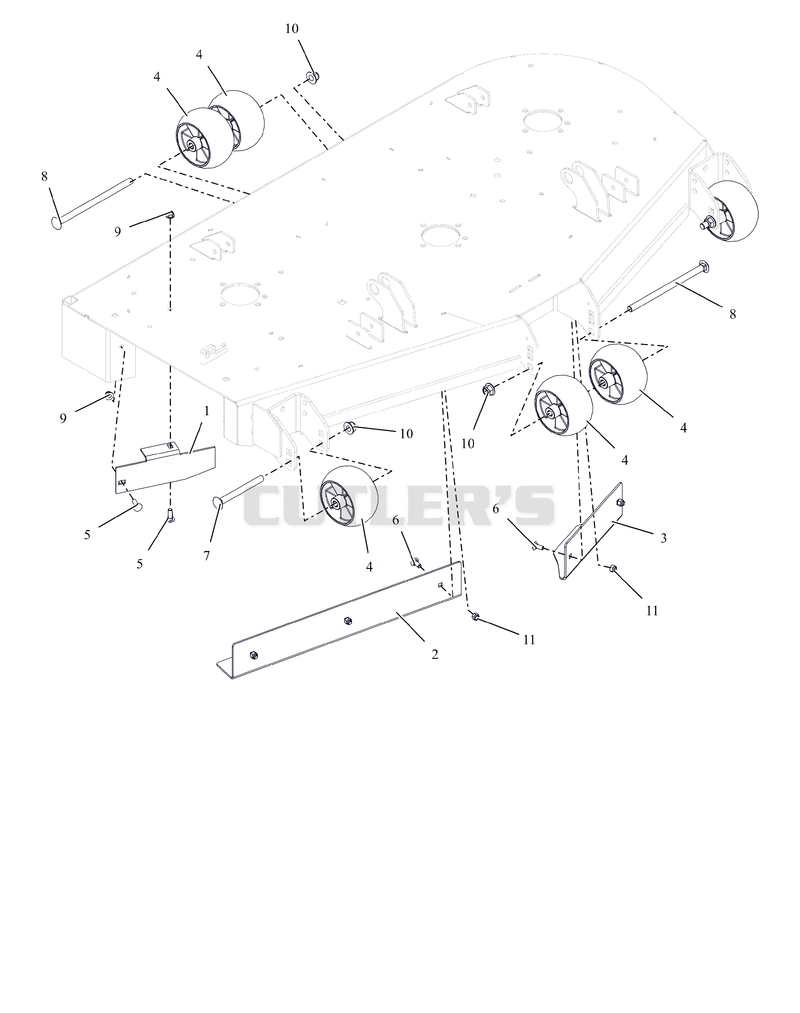 Anti-Scalp Wheels And Baffles - 52"