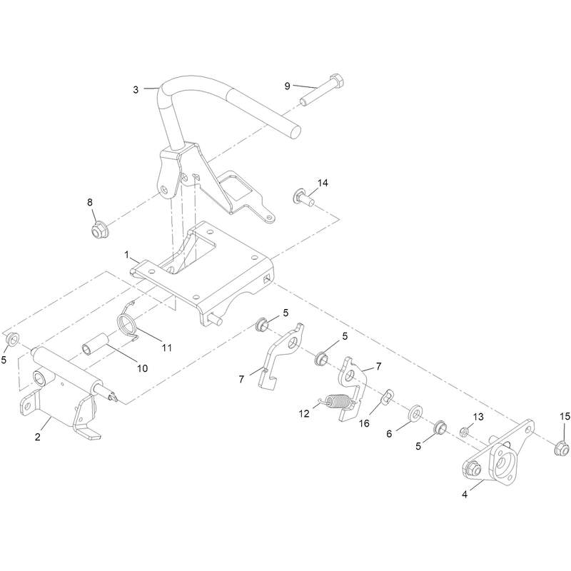 RH Control Handle Assembly No. 144-1422