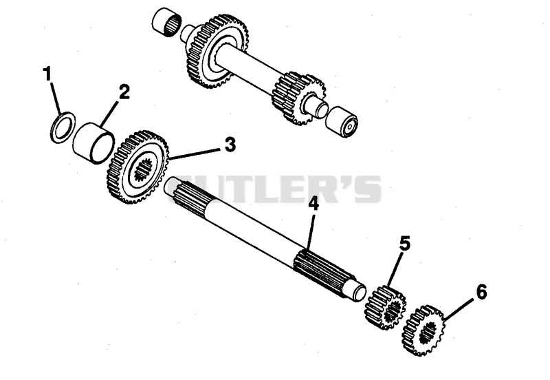 NUMBER THREE SHAFT - 3RD AND 4TH GEAR