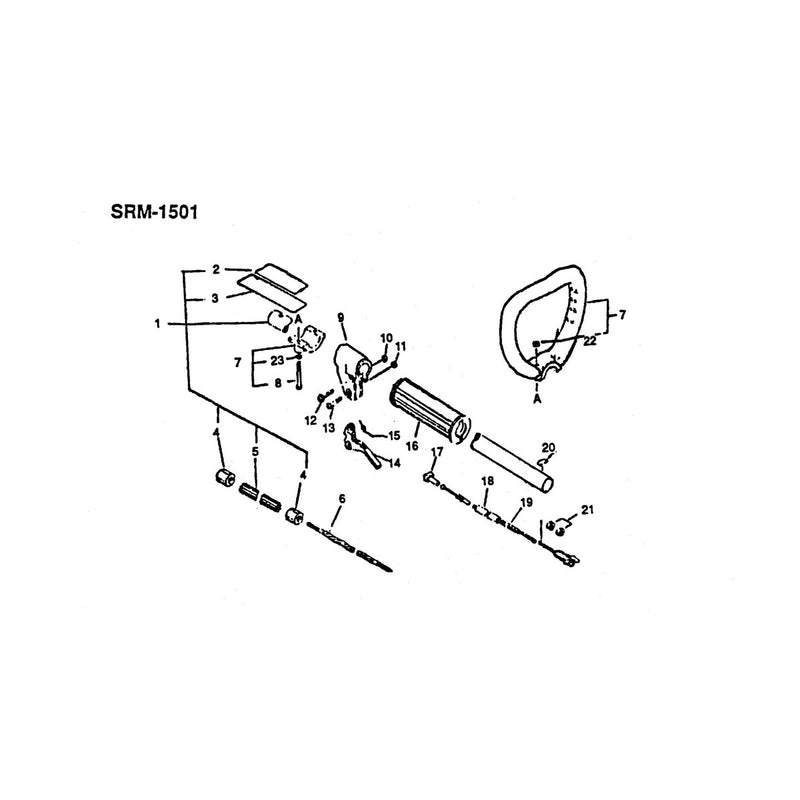 Handle Throttle and Drive Shaft