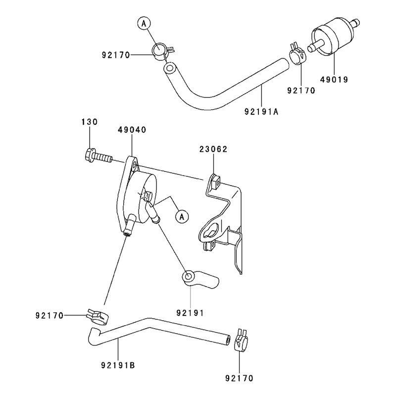 Fuel Tankfuel Valve Kawasaki Fh500v-As30