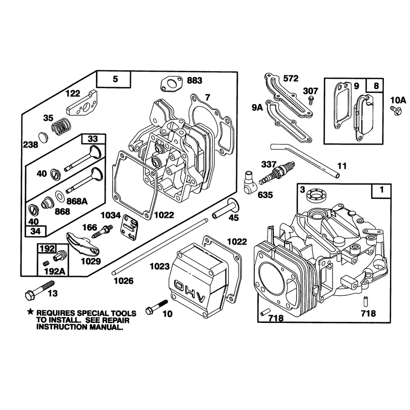 Engine GTS 150 Model 97772-0118-02