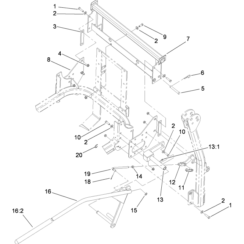 Z580-D Series  Bagger Mounting Assembly