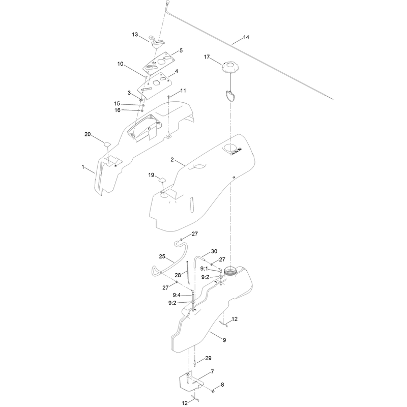 Body Styling and Fuel Tank Assembly