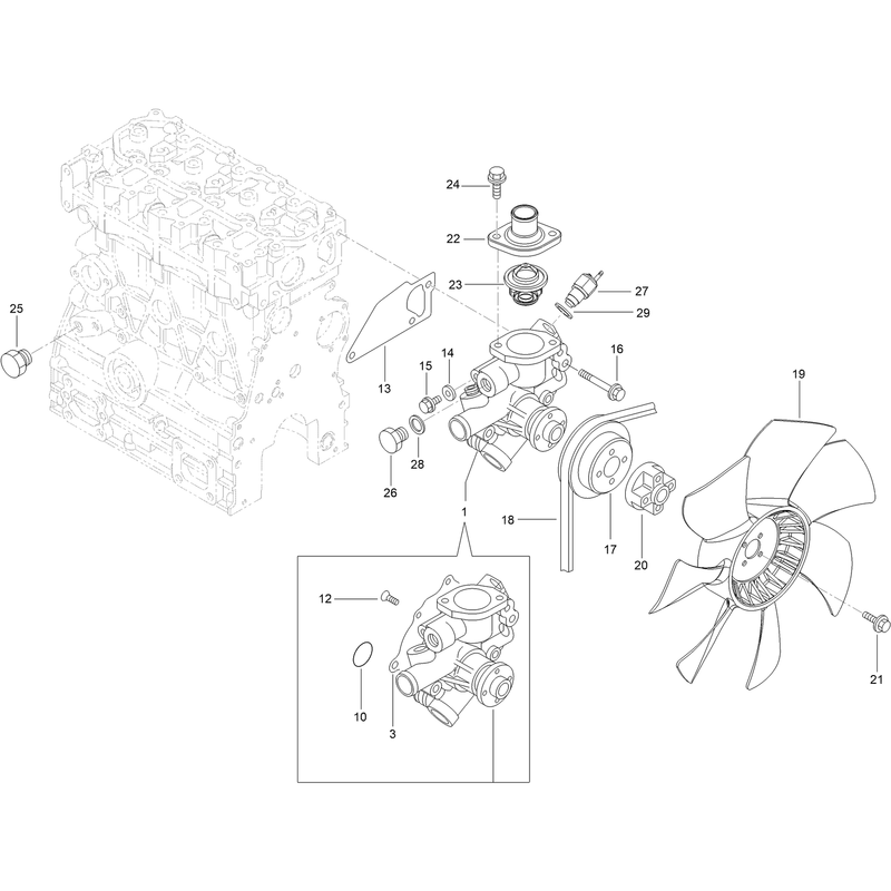 Cooling Water System Assembly