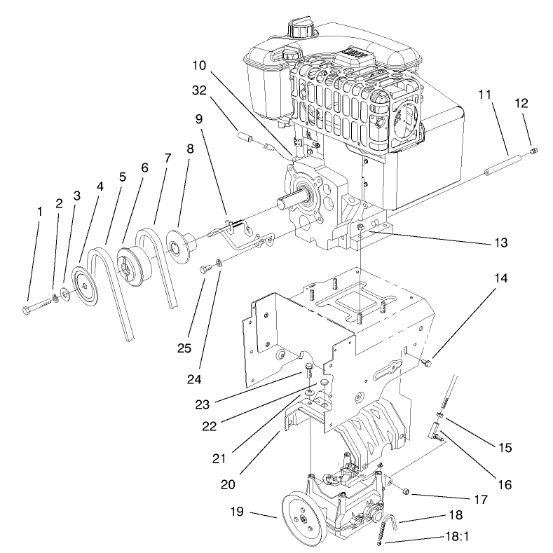 Engine And Transmission Assembly