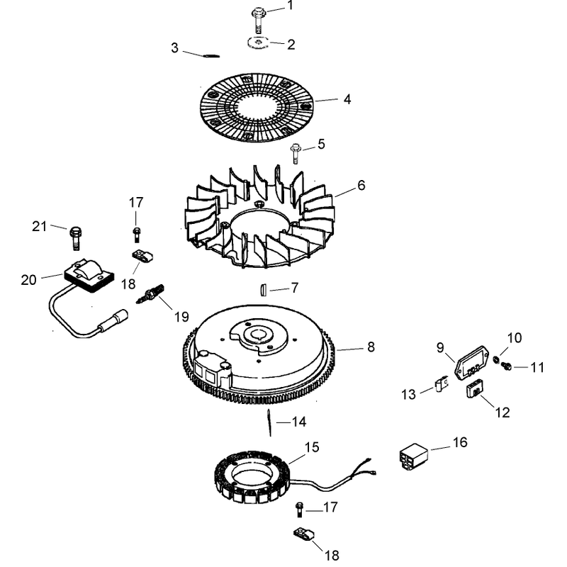 Ignition and Electrical Assembly  Kohler Cv492s-27525