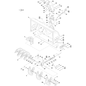 Auger Housing Discharge Chute and Impeller Assembly