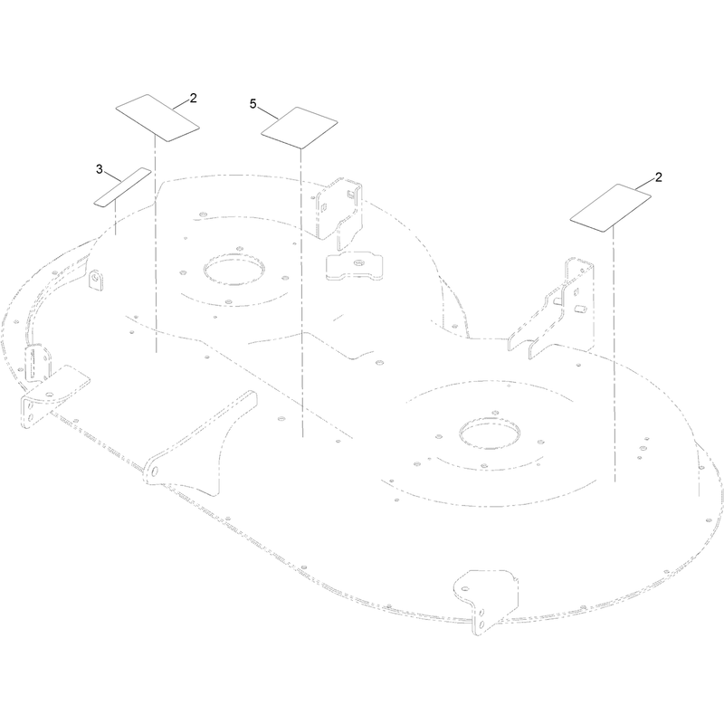 42 Inch Decal and Deck Assembly  No. 137-7041