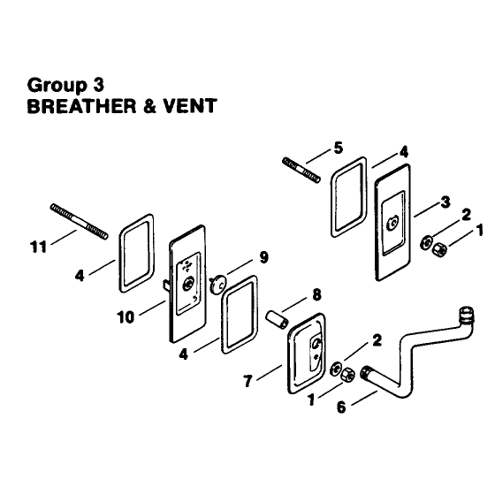 Engine Kohler Model No Mv16s Type Ps56519 Breather and Vent Group 3