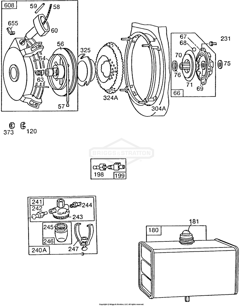 Rewind Starter Assy,FuelTank