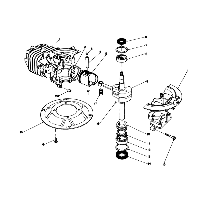 Crankshaft Assembly Engine No 47ph7