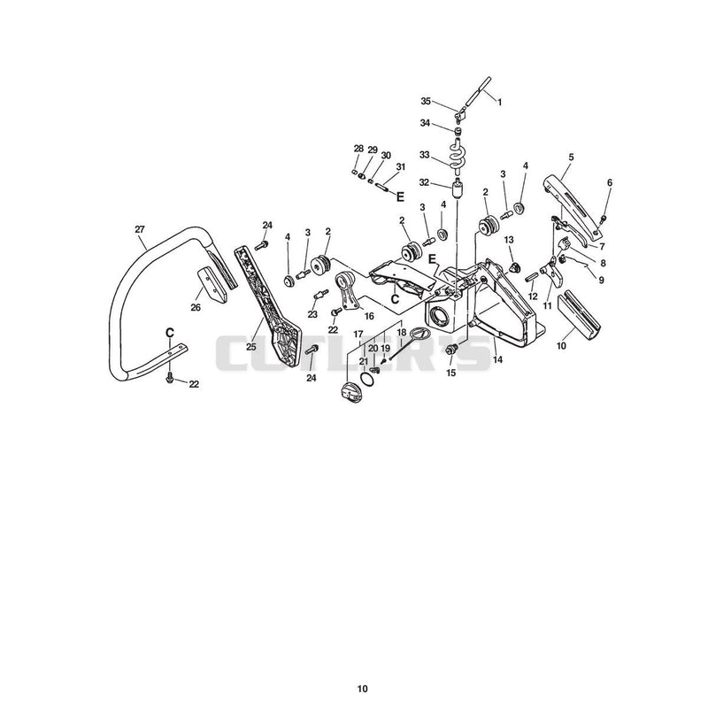 HANDLES, THROTTLE CONTROL, FUEL SYSTEM