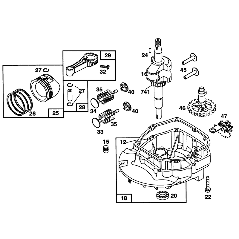 Engine Briggs and Stratton Model 122702-3171-01