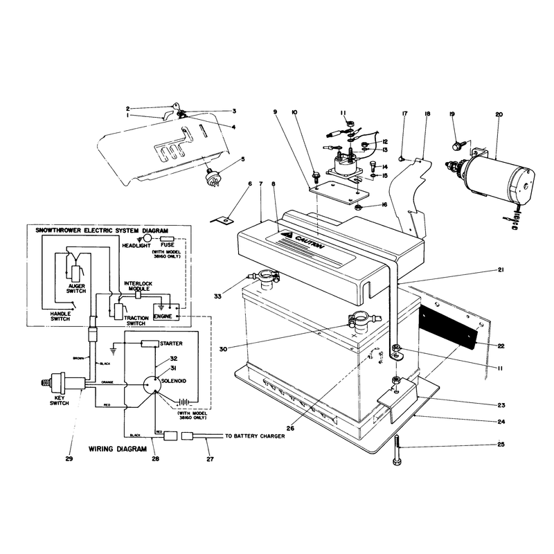 12 Volt Starting Motor Kit 42-3370 (optional)