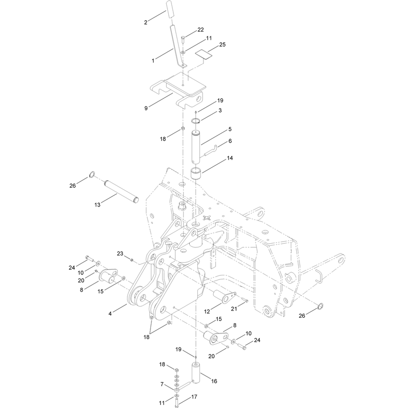 Swing Tower and Boom Latch Assembly