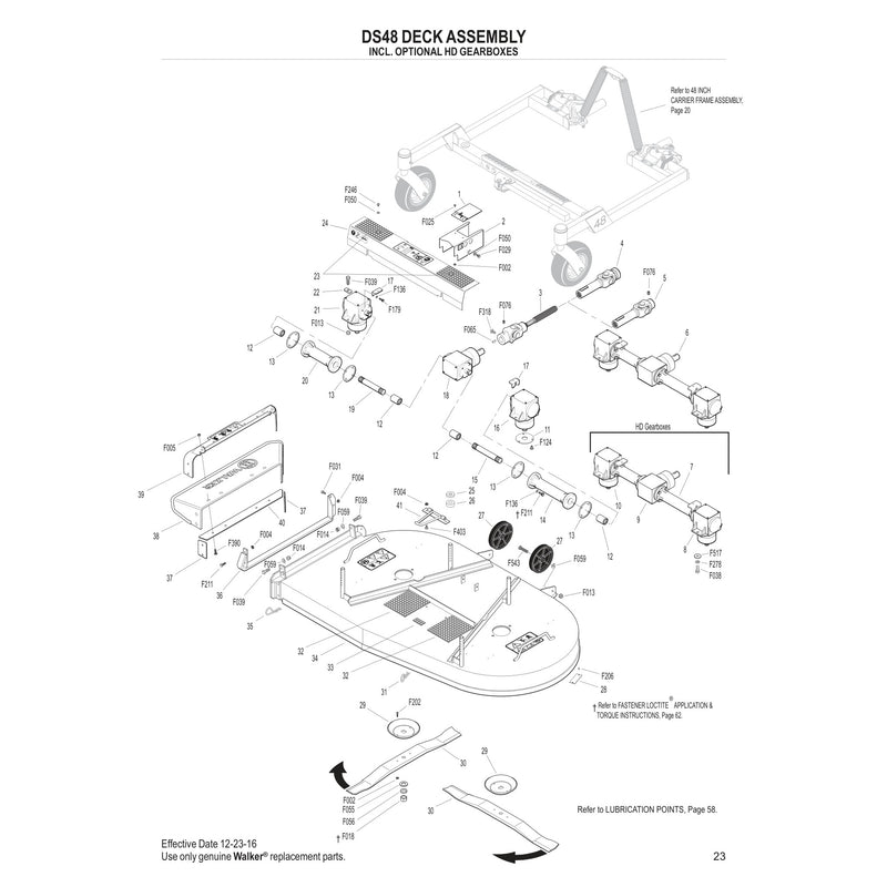 DS48 DECK ASSEMBLY