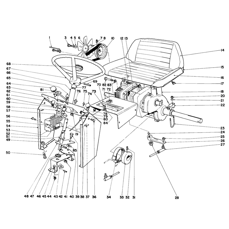 940 Dash And Transaxle Assembly