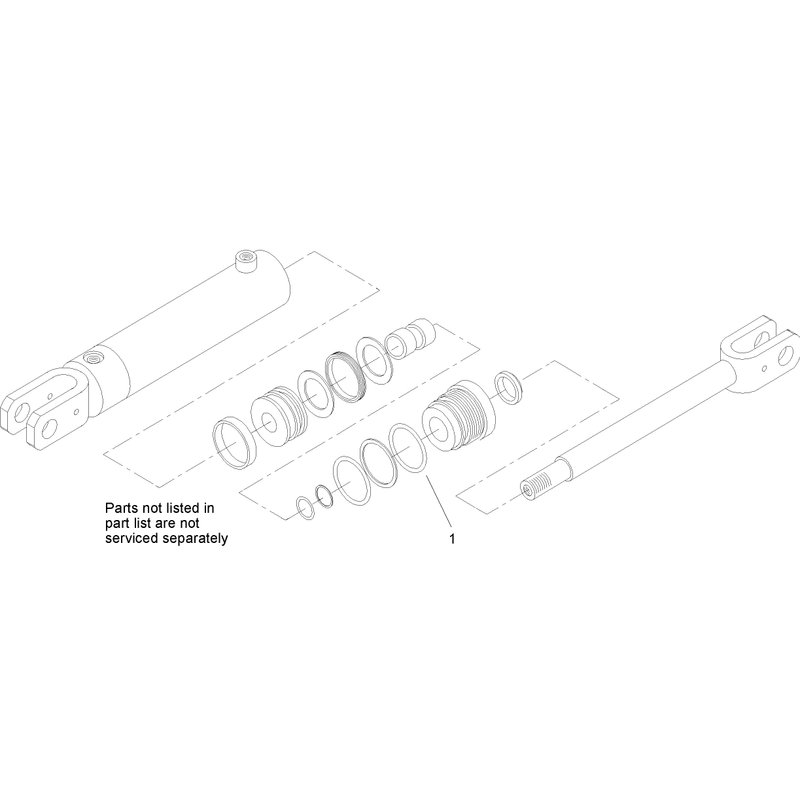 Hydraulic Cylinder Assembly No 105-7867