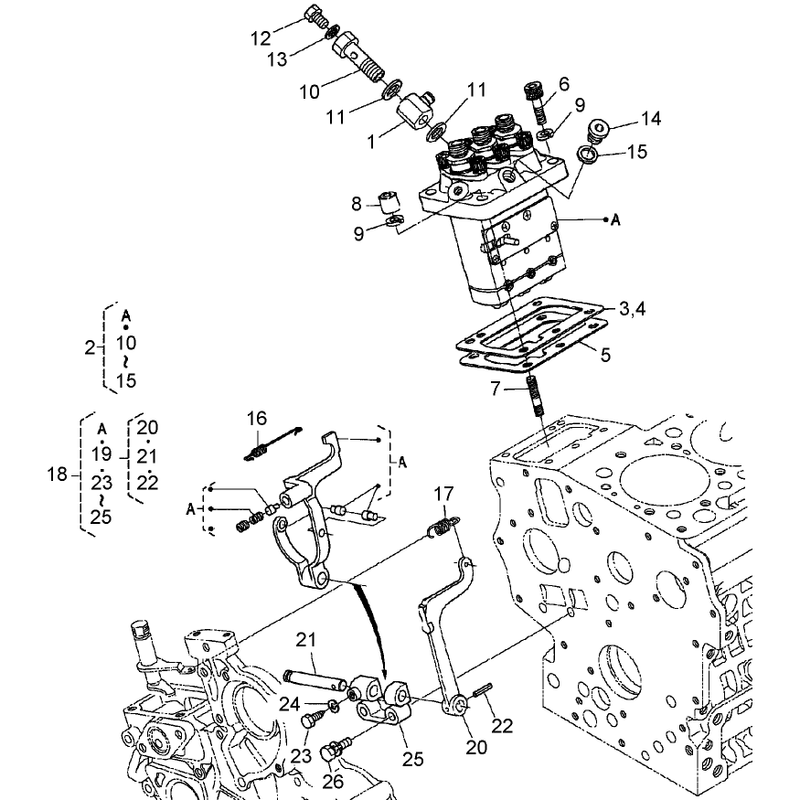 Injection Pump and Governor Assembly