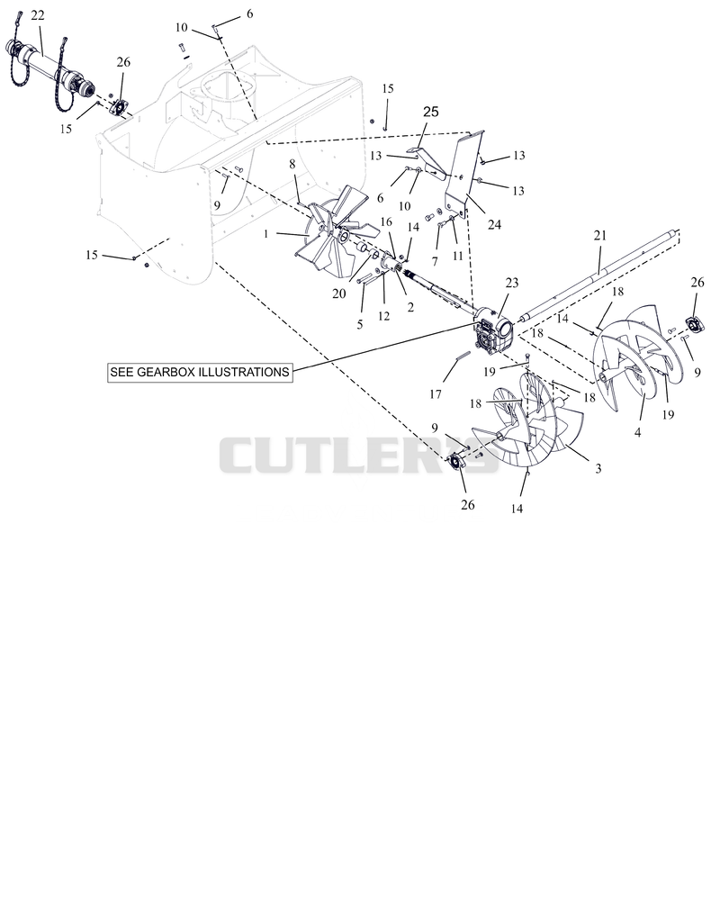 Auger Assembly - 36" - CE