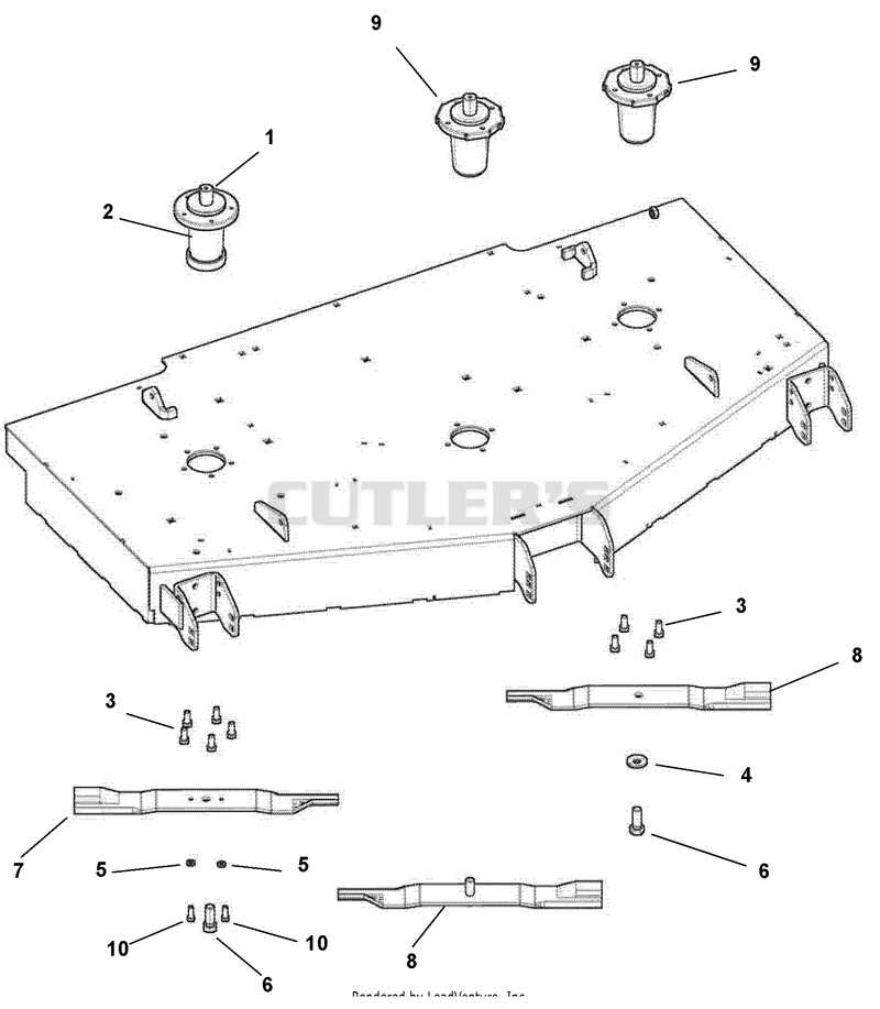 Spindles And Mower Blades