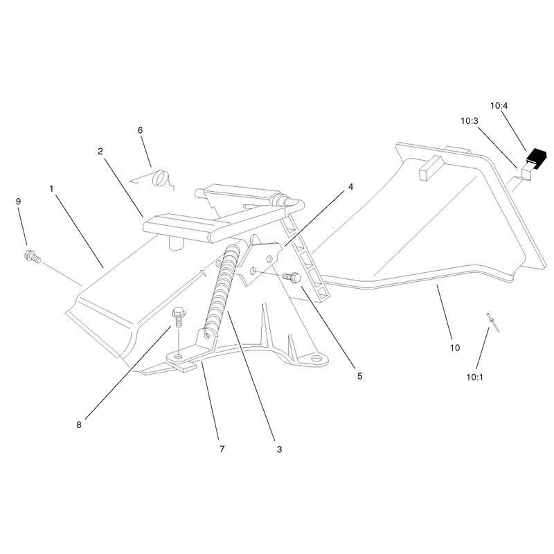Rear Bag Discharge Chute Assembly