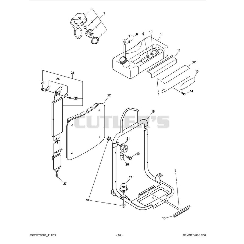 Fuel System, Backpack Frame, Harness