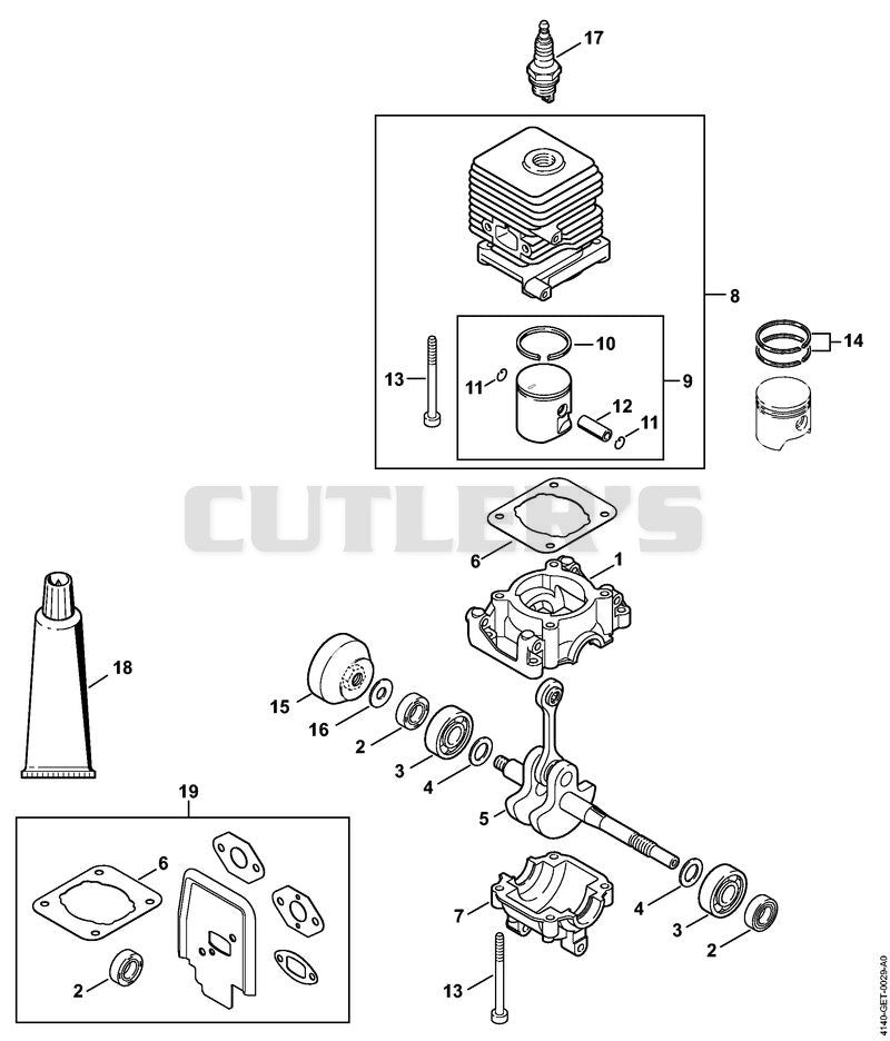 Crankcase, Cylinder