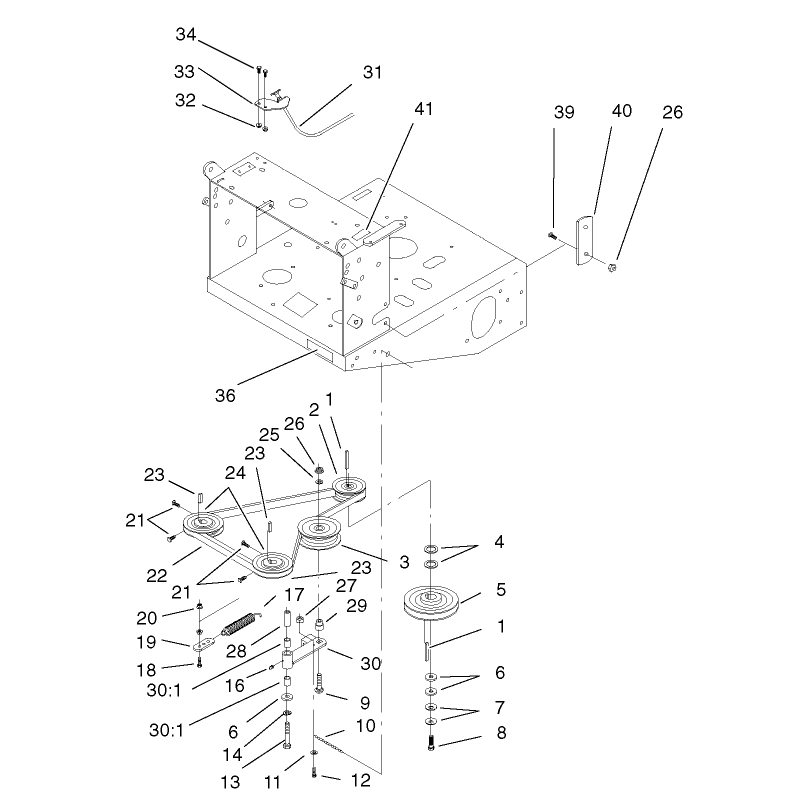Transmission and Drive Pulley Assembly