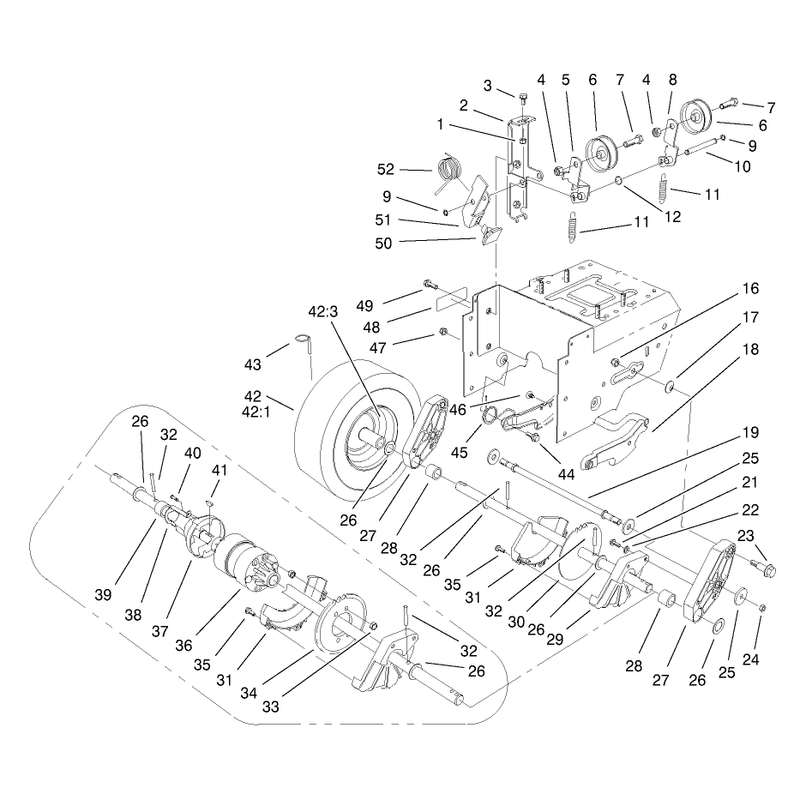 Lower Traction Assembly