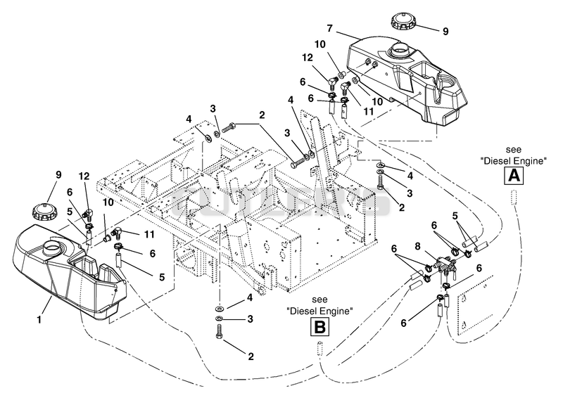 Diesel-Fuel Tanks And Hoses
