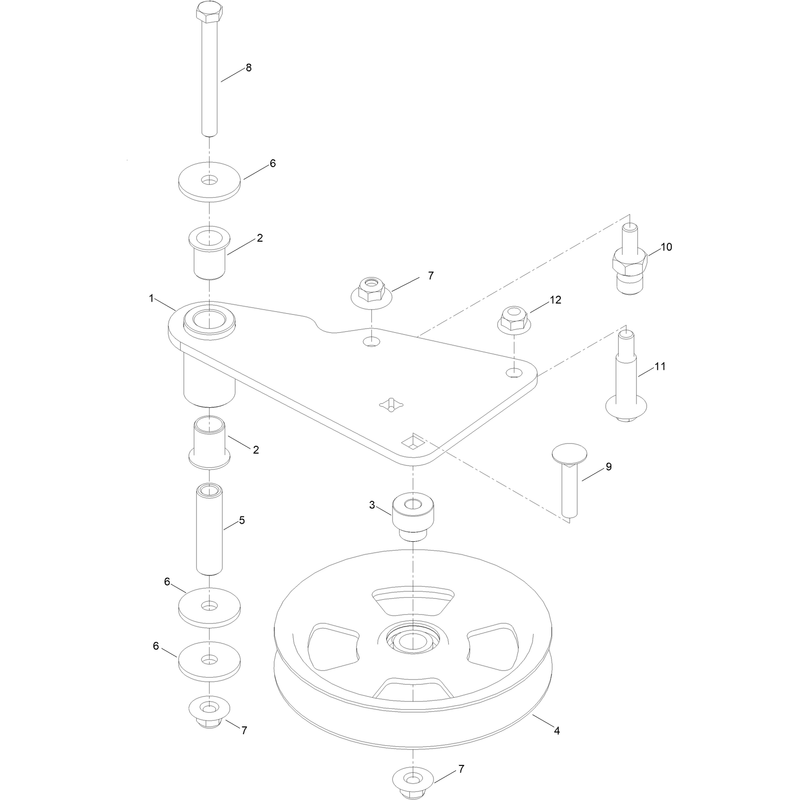 Idler Arm Assembly No. 139-1087