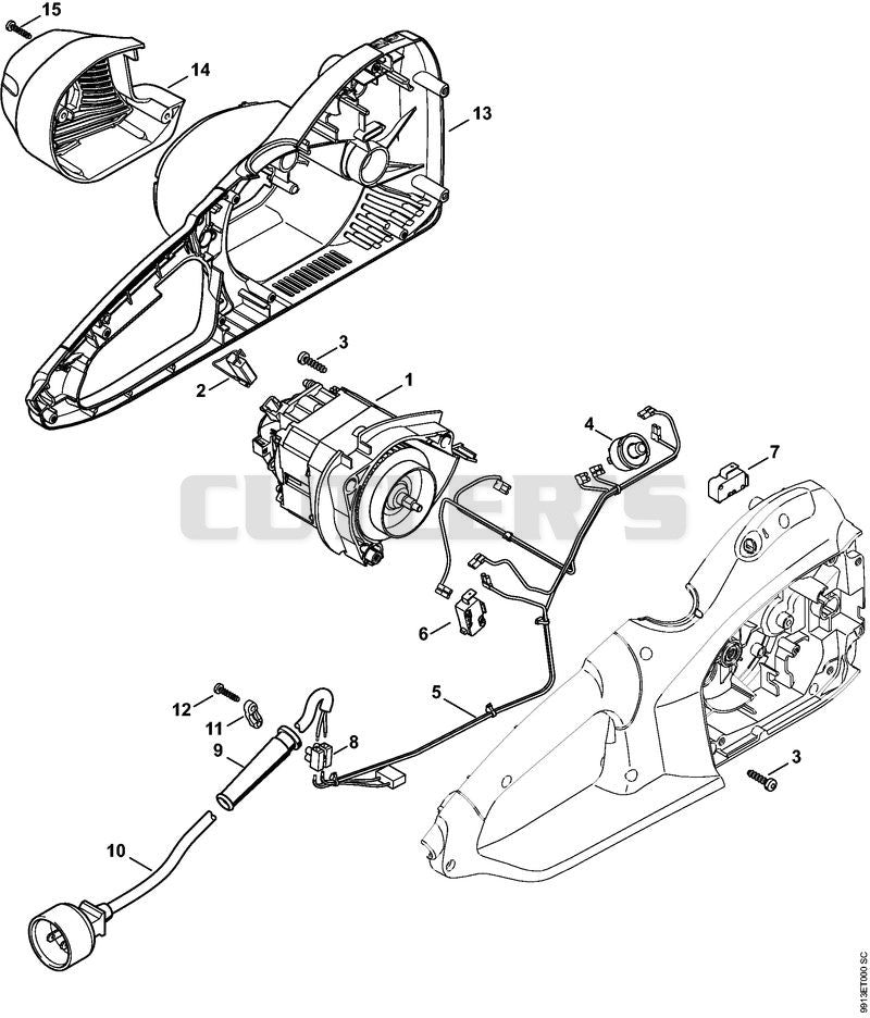 Electric motor, Motor housing USA, CDN