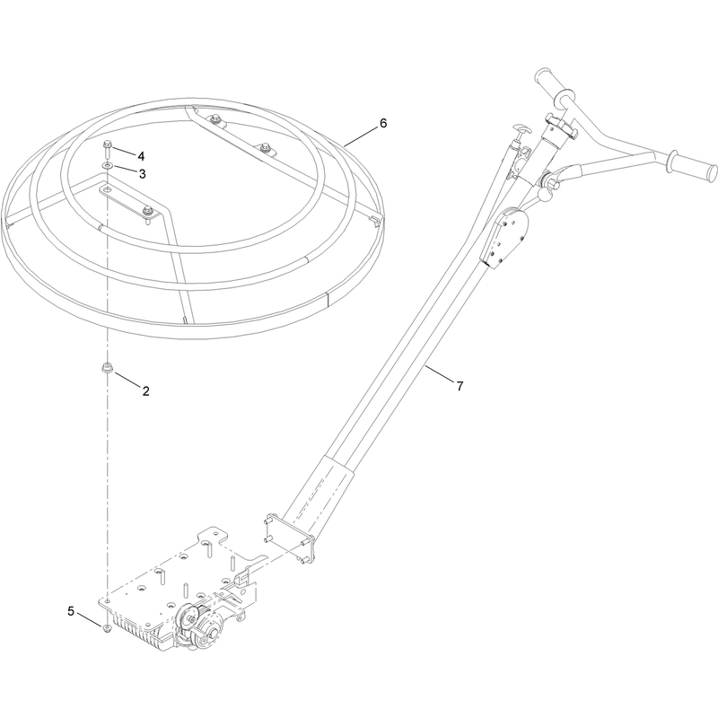 36 Inch Standard Handle and Guard Assembly