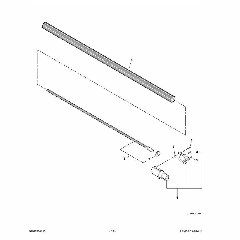 Main Pipe -- Lower S/N: E07811001001 - E07811001801