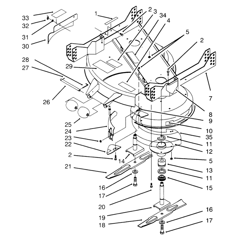 Deck and Spindle Assembly