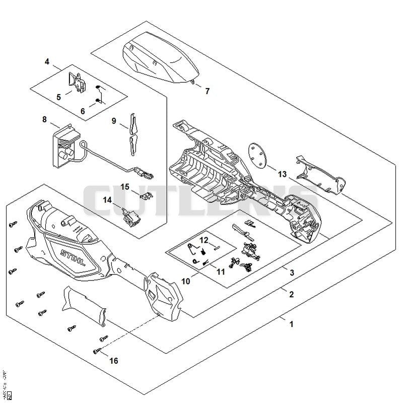 Handle housing, Cover