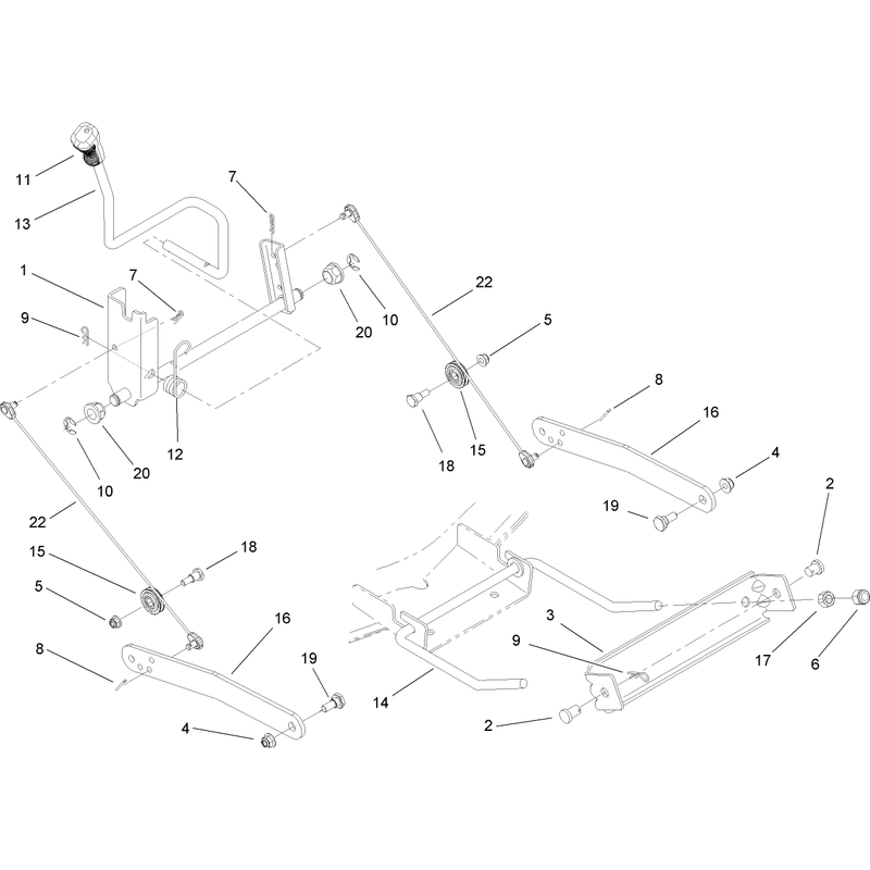 Deck Lift Arm Assembly