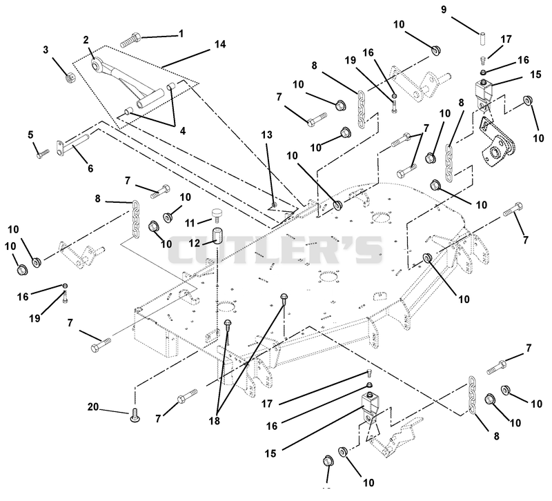 Mounting Arms, Link Chains & Deck Bumpers