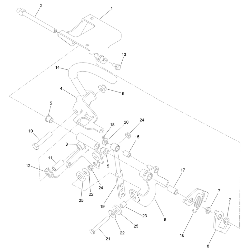 LH Control Handle Assembly No. 139-1487