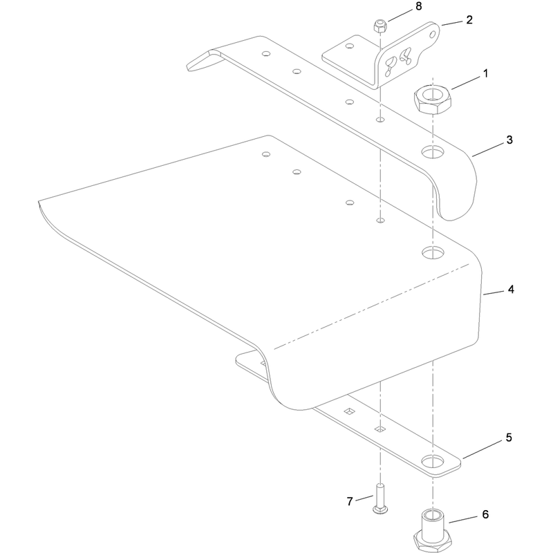 Rubber Deflector Assembly No 117-0469