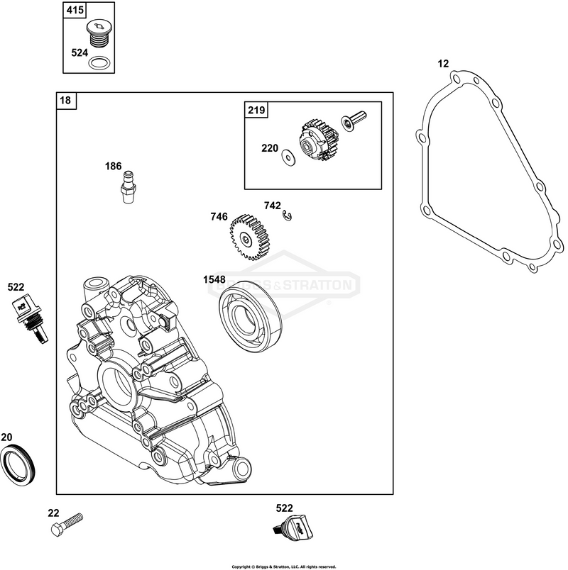 Crankcase Cover/Sump Group