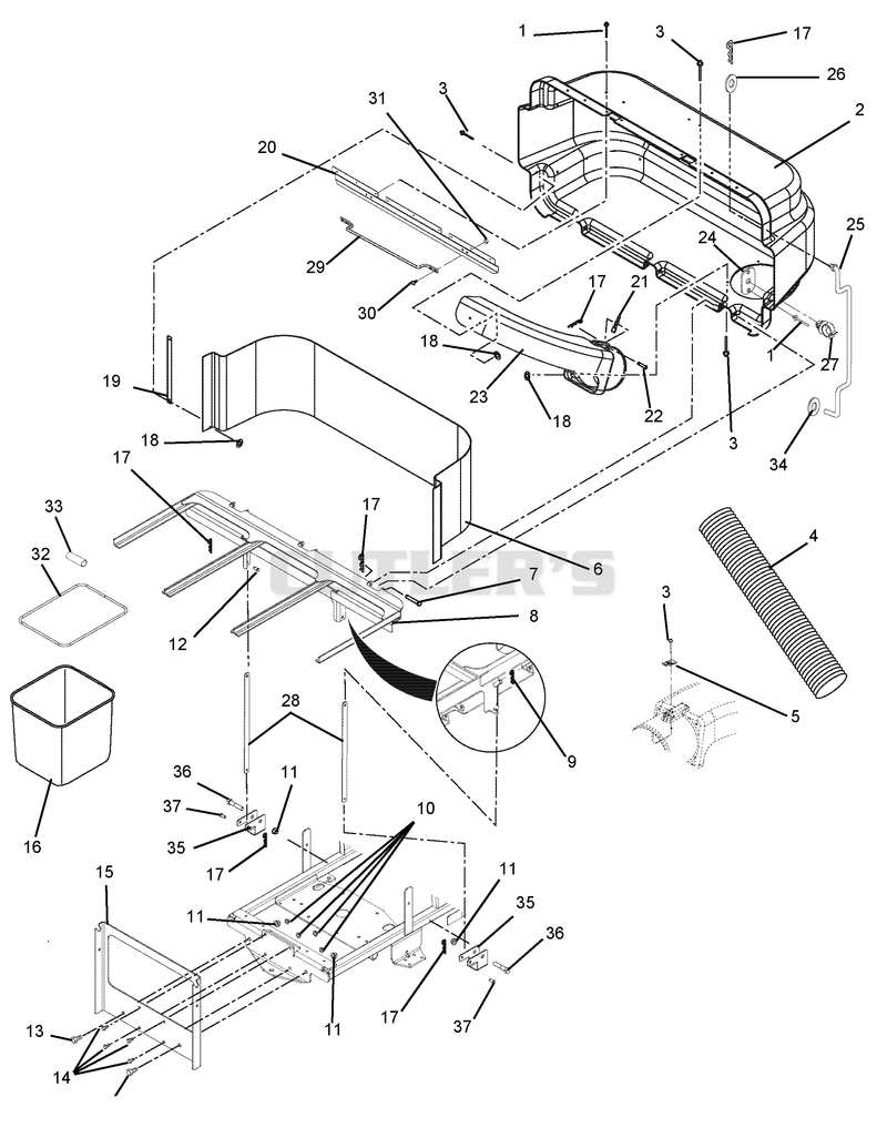 Bagger Cover Assembly