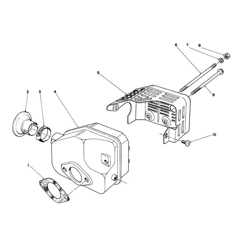 Muffler Assembly (engine No. 47pk9)
