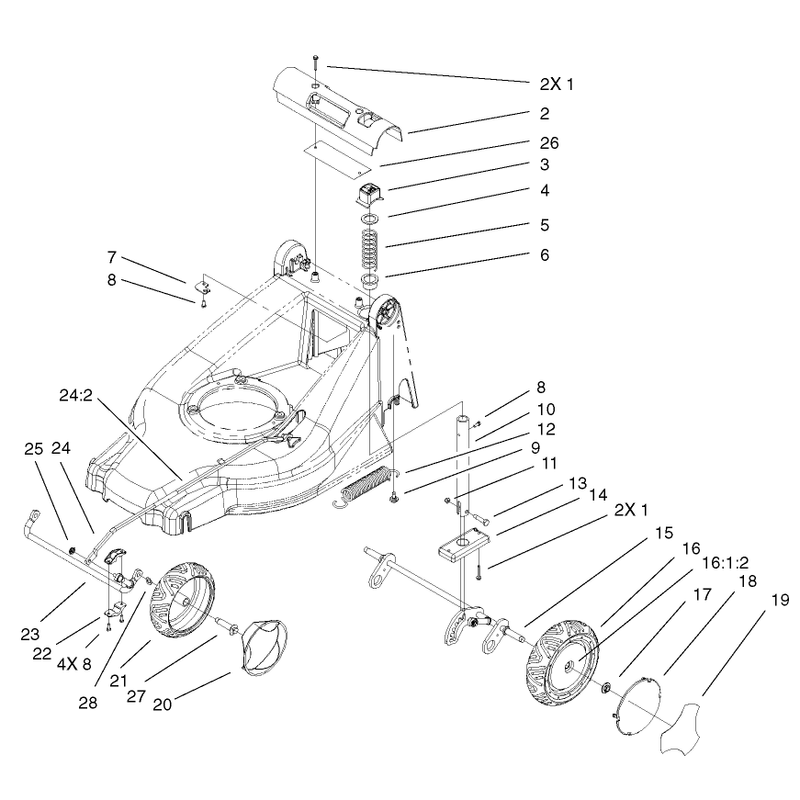 Height of Cut and Wheel Assembly