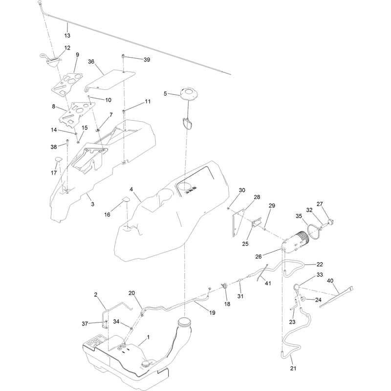 Body Styling and Fuel Tank Assembly