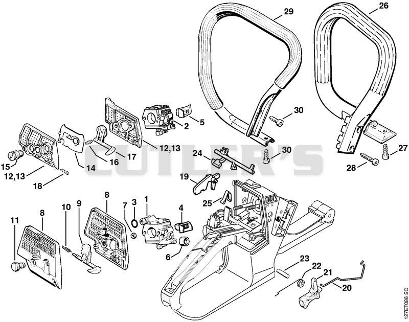Air filter, Throttle control